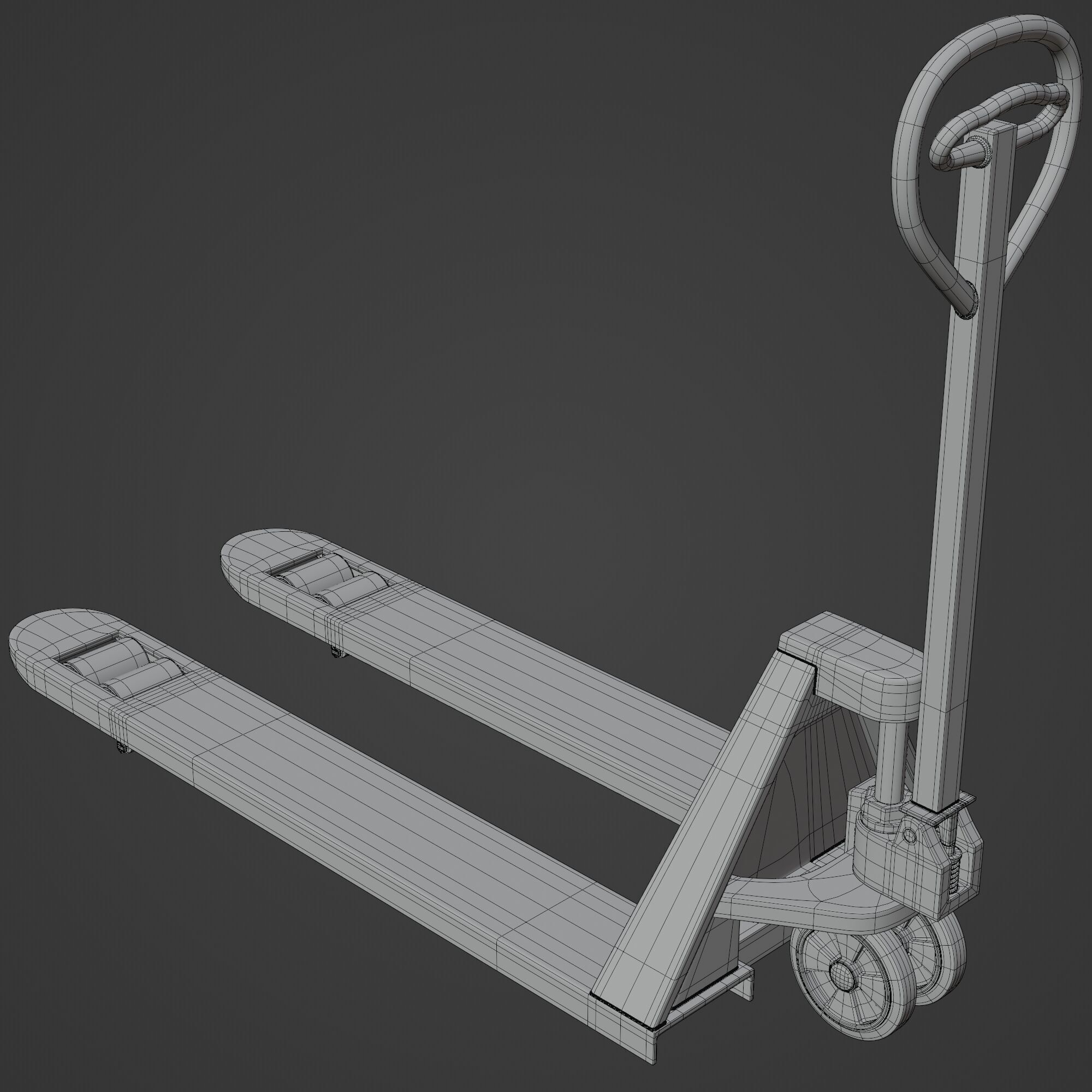 Manual Forklift 3D model_8