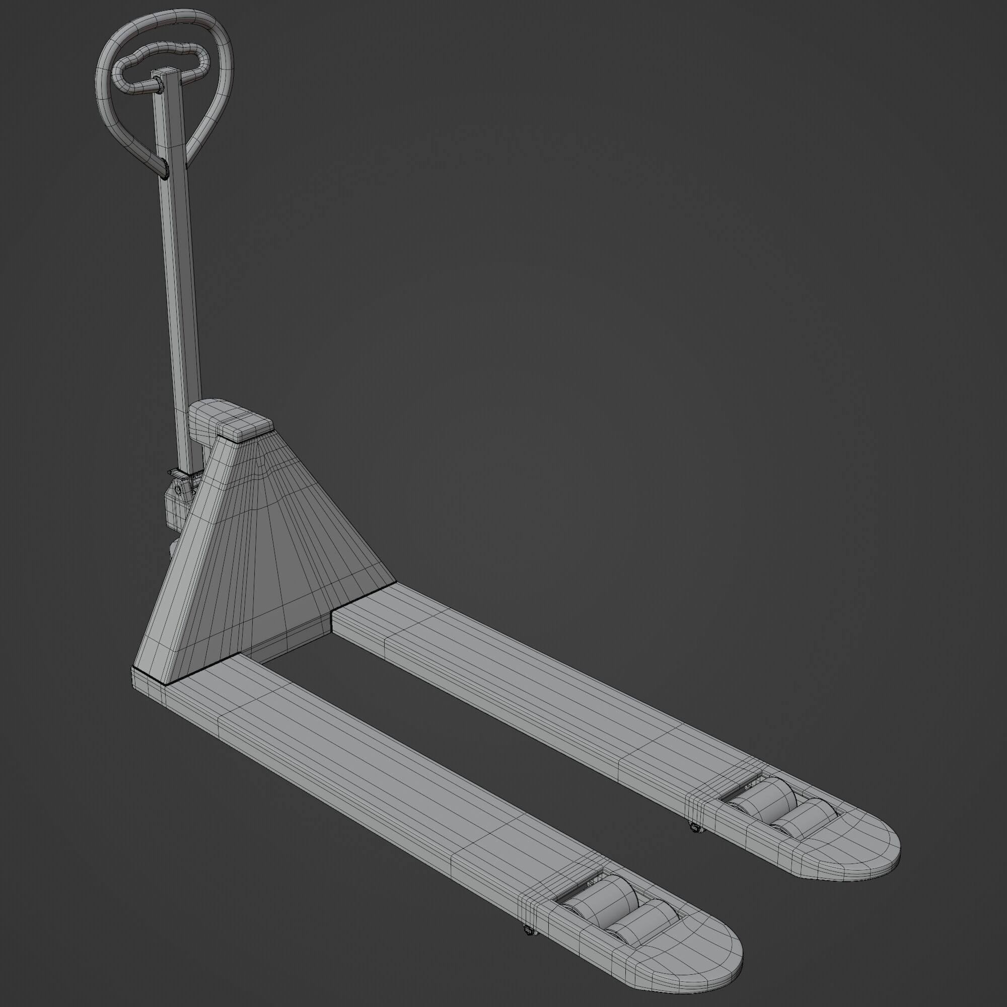 Manual Forklift 3D model_12