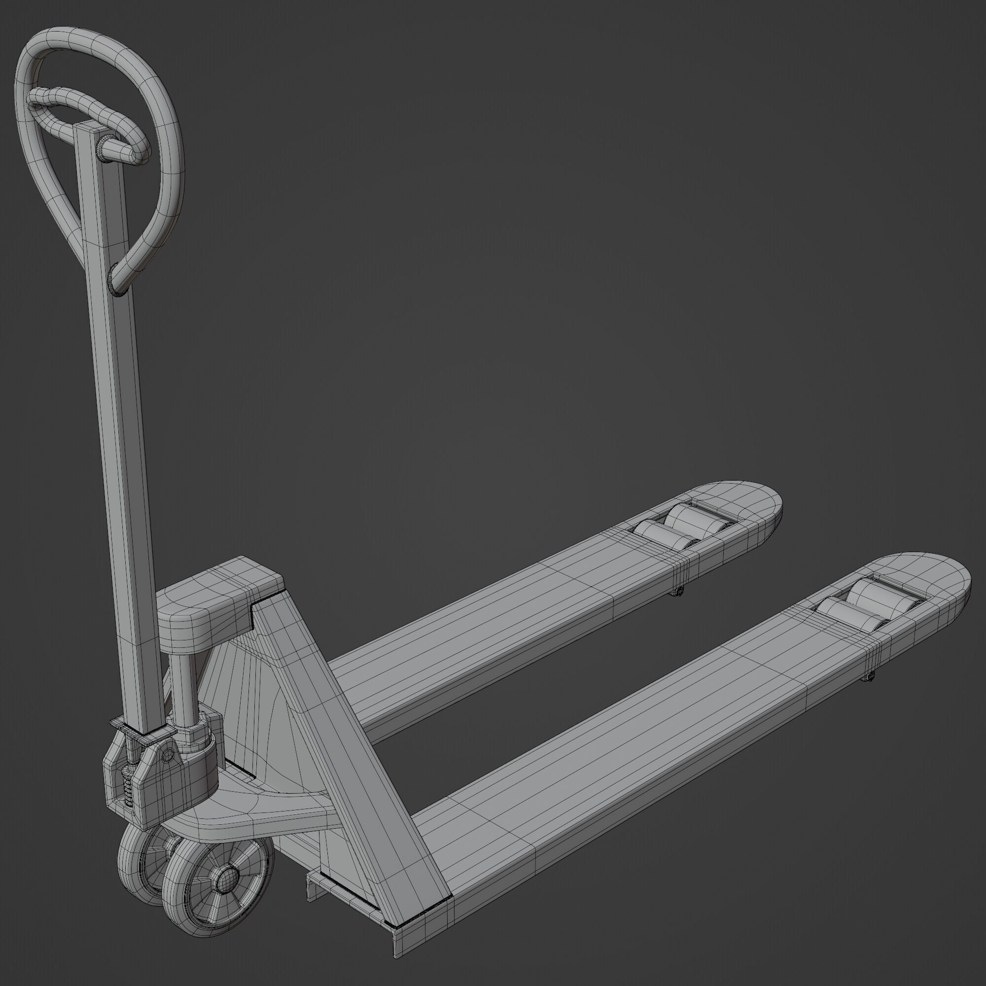 Manual Forklift 3D model_14