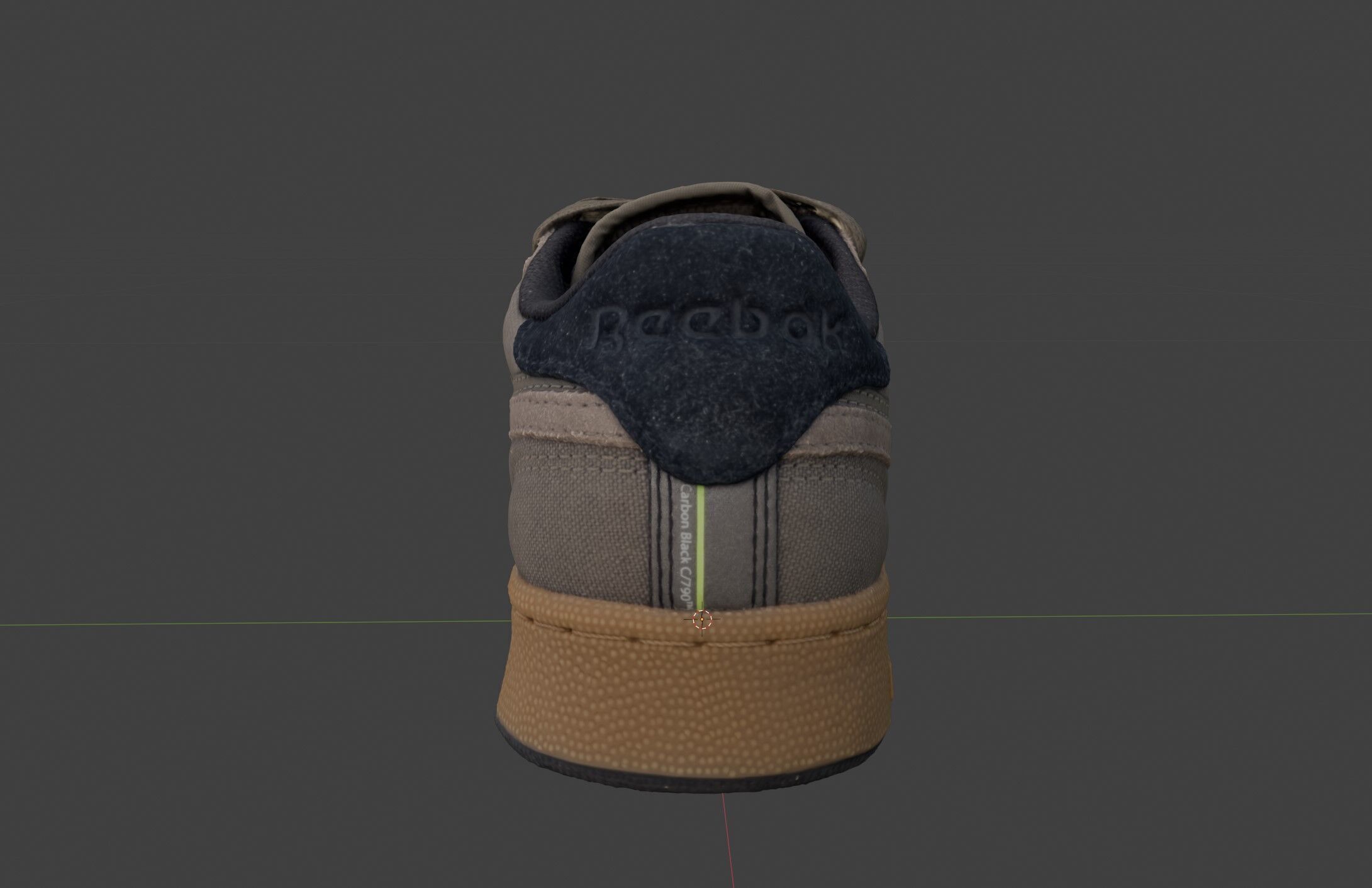 reebok carbon black 3D model_4