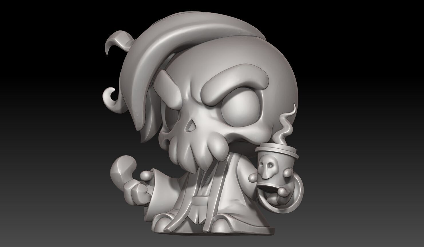 Funny Skull Miniature-250404 3D print model_1