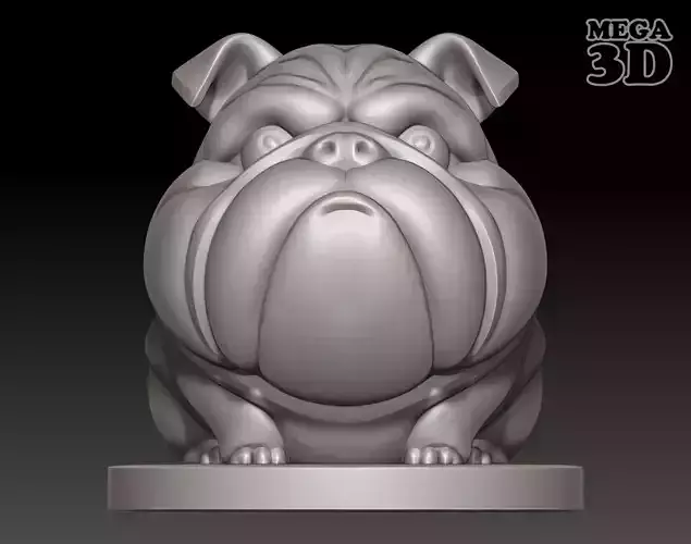Funny Bulldog Miniature-250404