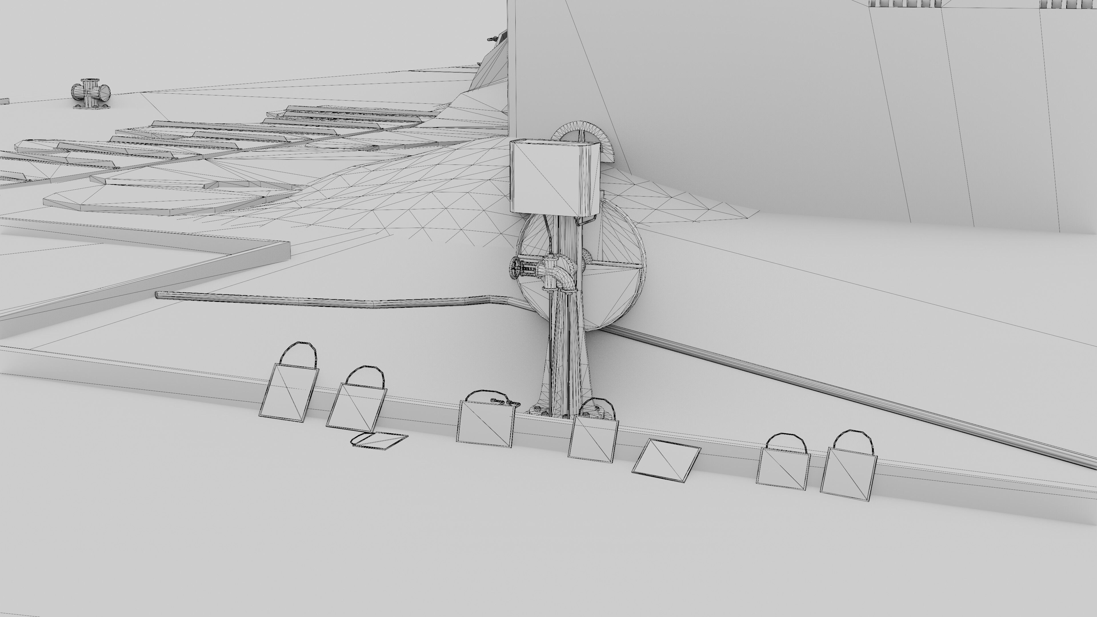 The bow of the Titanic Low-poly 3D model_30