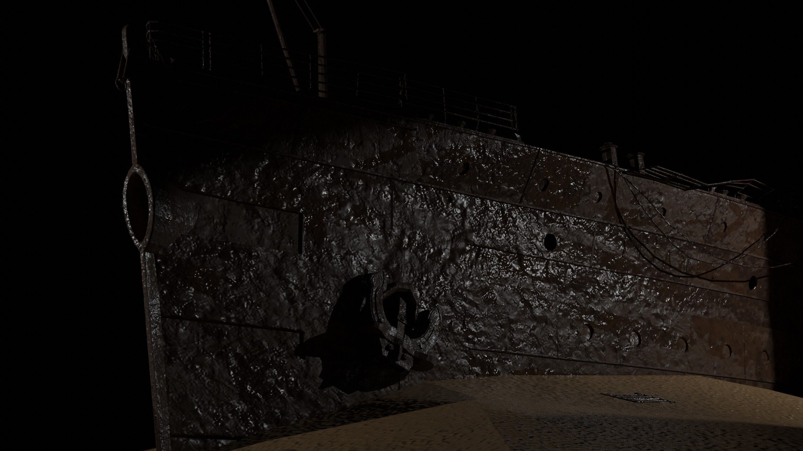 The bow of the Titanic Low-poly 3D model_19