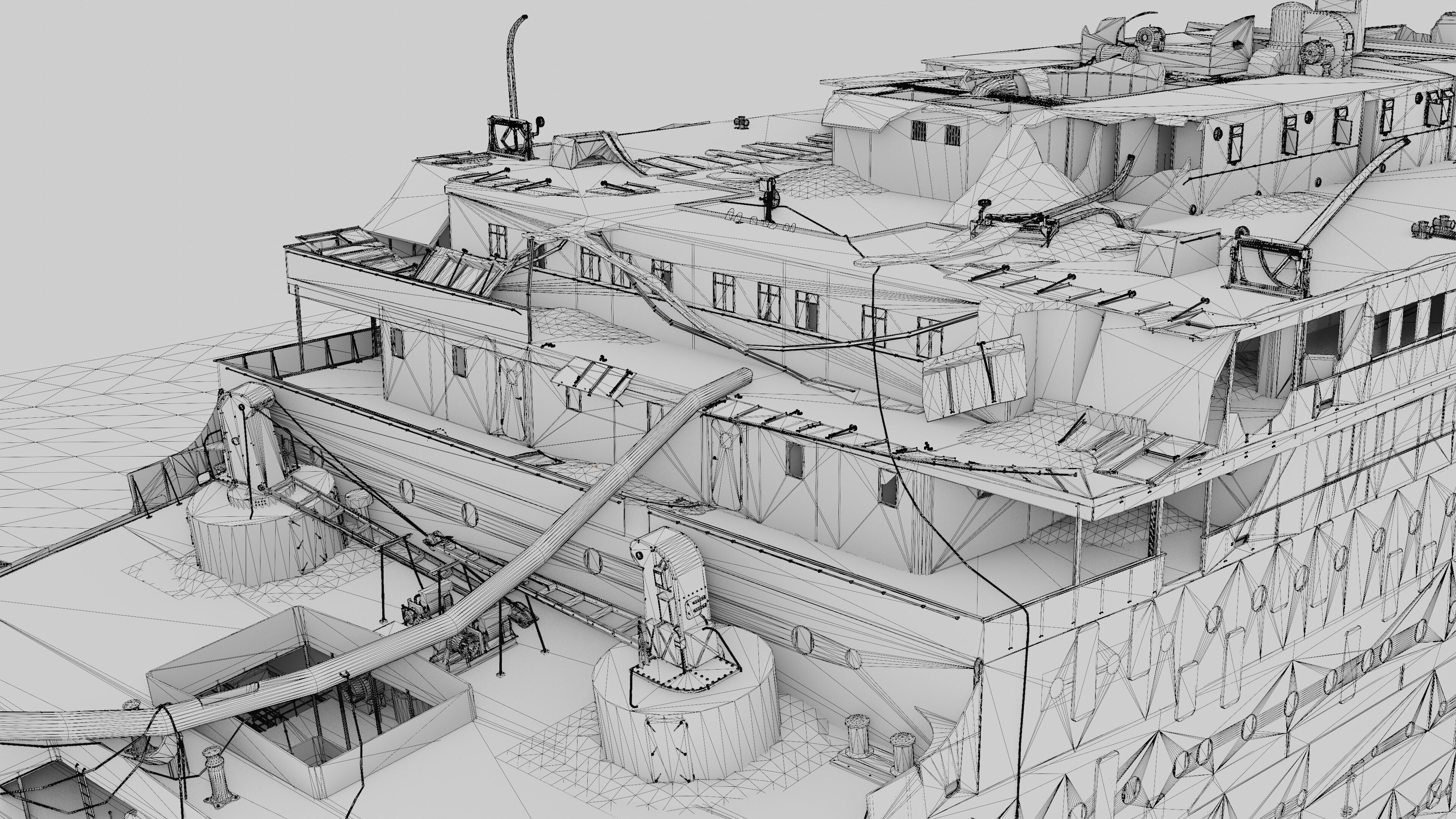 The bow of the Titanic Low-poly 3D model_25