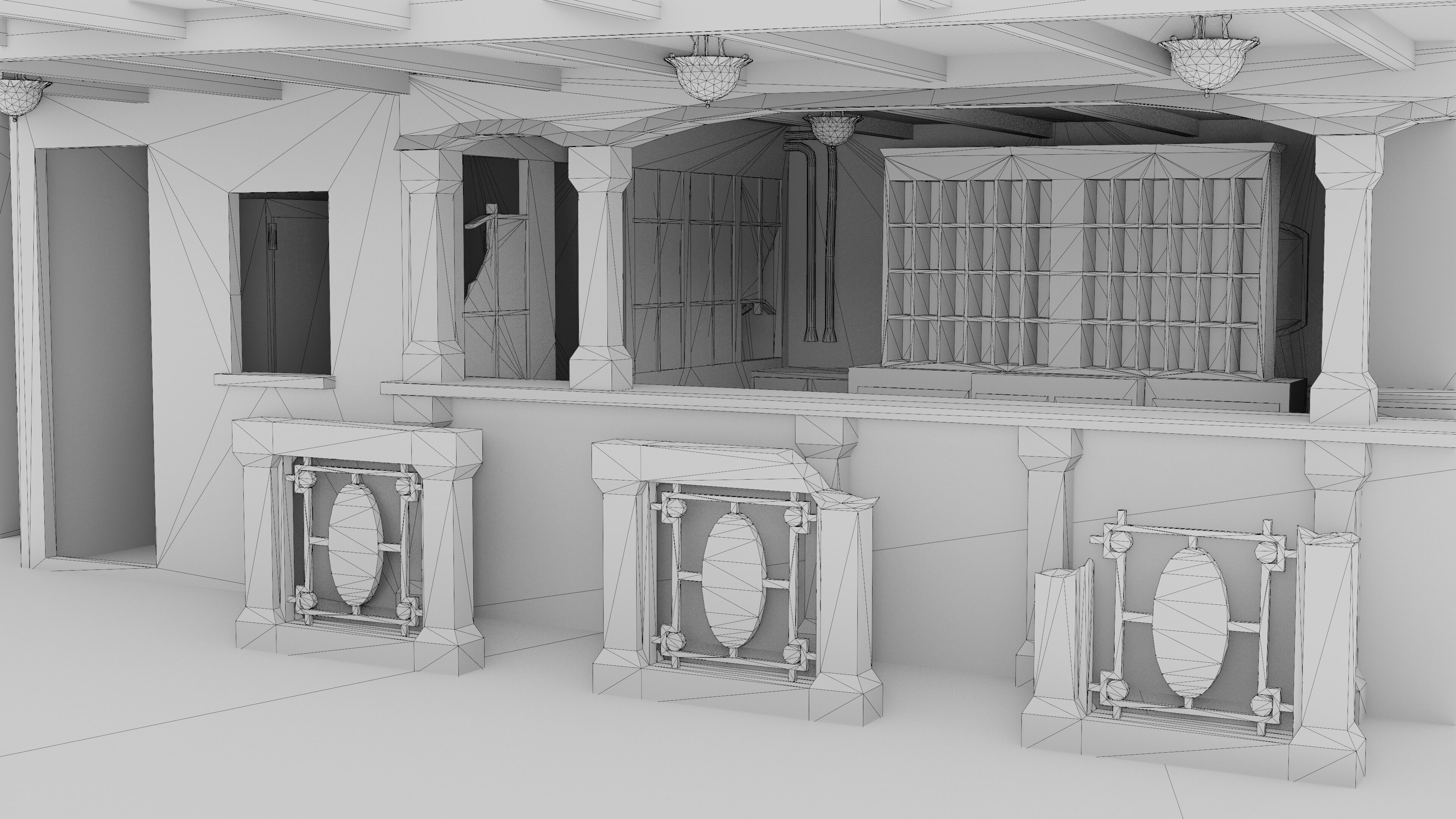 The bow of the Titanic Low-poly 3D model_27