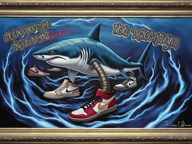 Shark in Sneakers 3D print model