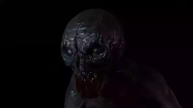 DARK ENTITY Low-poly 3D model