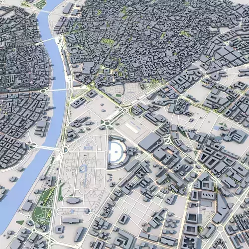 Seville City Spain 3D model