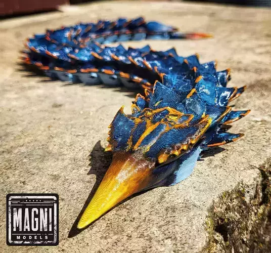  Articulated Ice Worm Leviathan - Subnautica Below Zero 3D print model
