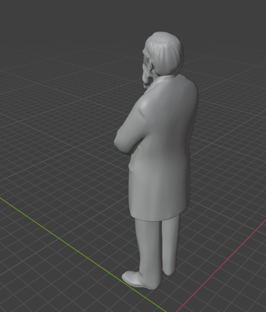 Fyodor Dostoevsky Statue 3D print model_15