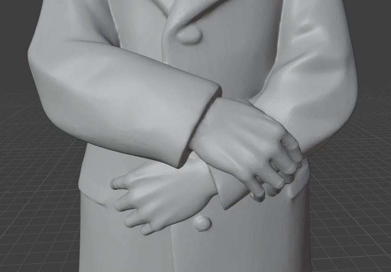 Fyodor Dostoevsky Statue 3D print model_17