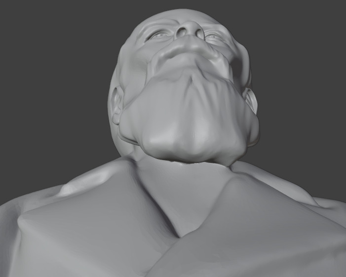 Fyodor Dostoevsky Statue 3D print model_22