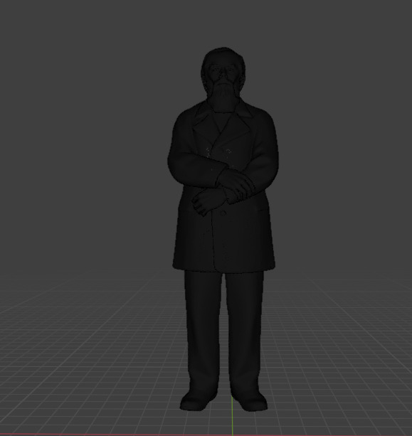 Fyodor Dostoevsky Statue 3D print model_25