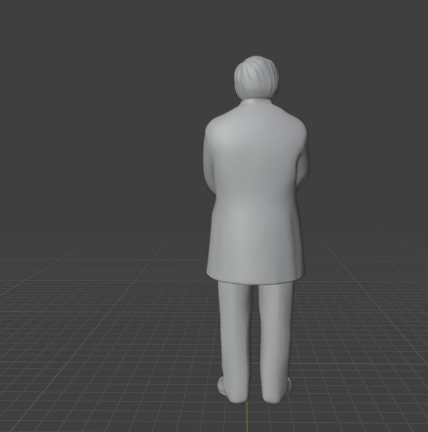 Fyodor Dostoevsky Statue 3D print model_8