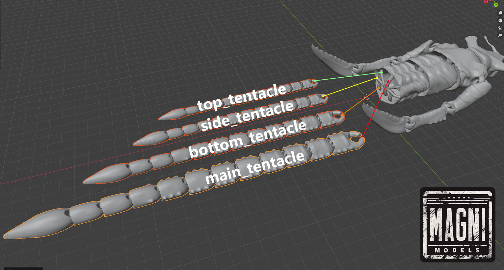  Articulated Sea Emperor Leviathan - Subnautica 3D print model_4