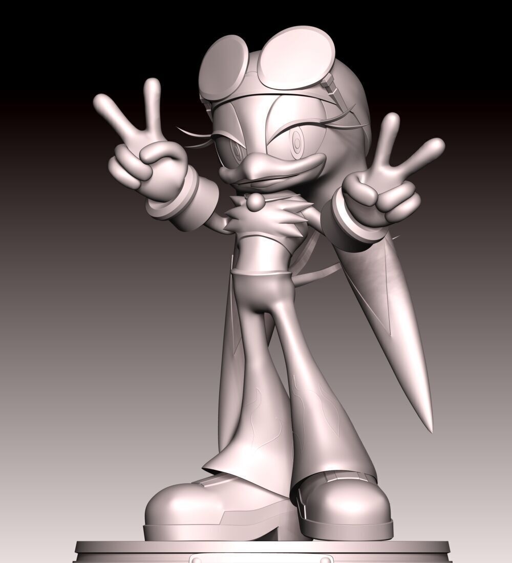 Wave the Swallow Fan Art 3D print model_10