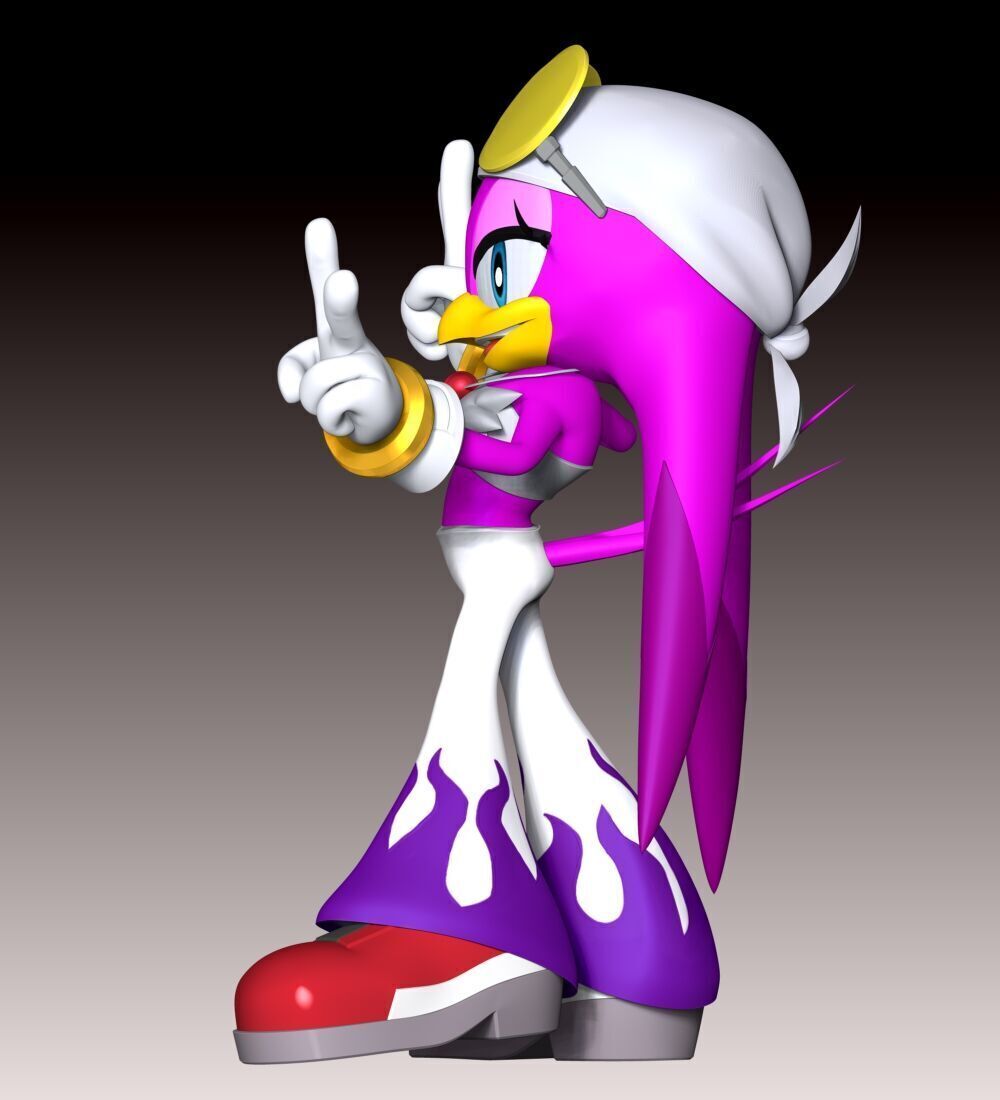 Wave the Swallow Fan Art 3D print model_5