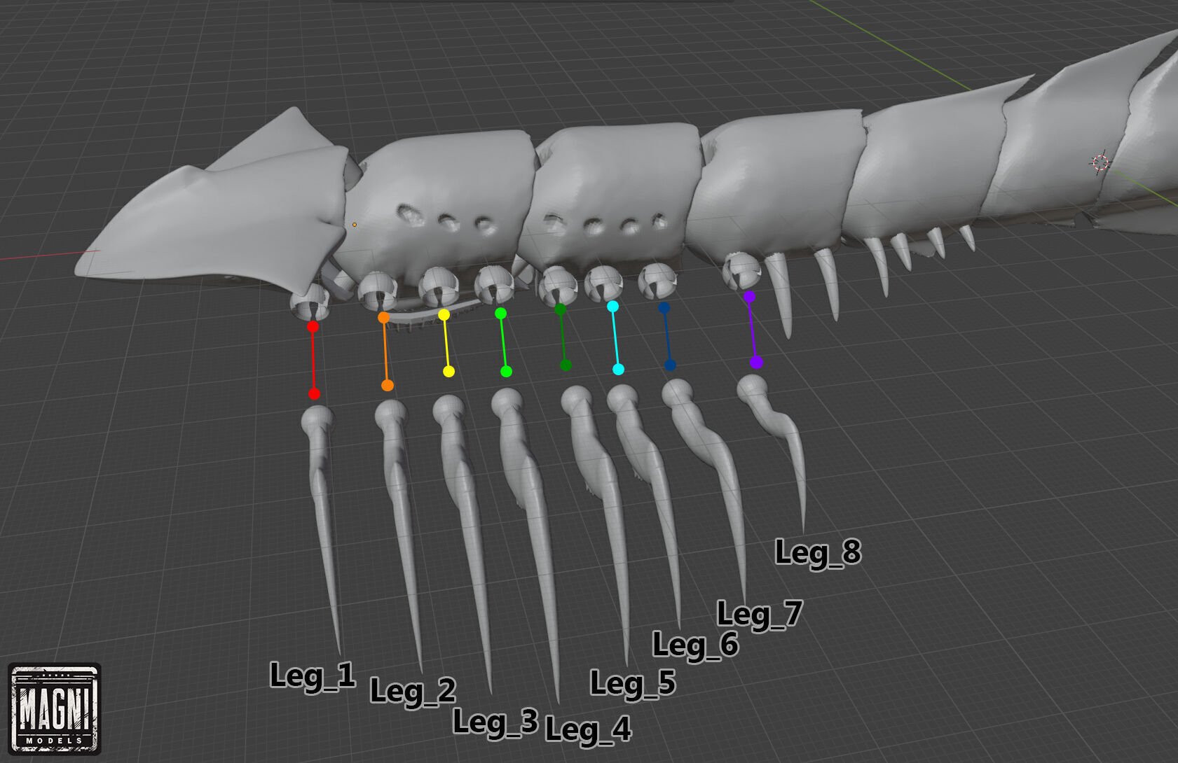 Articulated Shadow Leviathan - Subnautica 3D print model_5