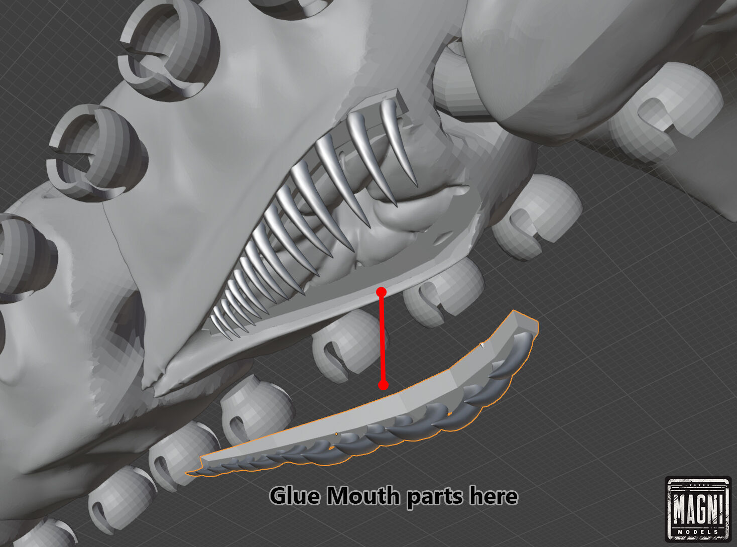 Articulated Shadow Leviathan - Subnautica 3D print model_6