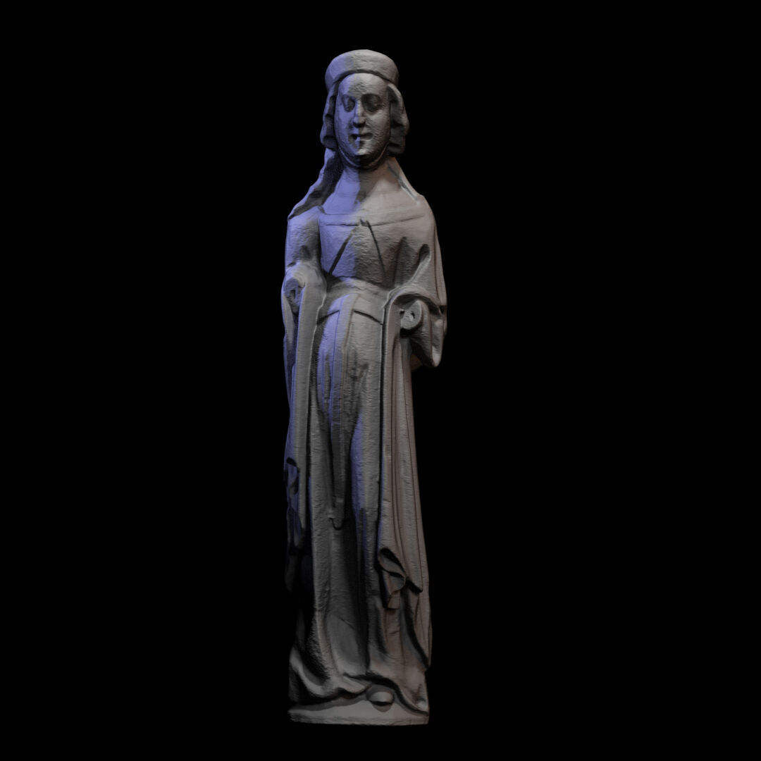 Wooden sculpture 014 3D print model_2