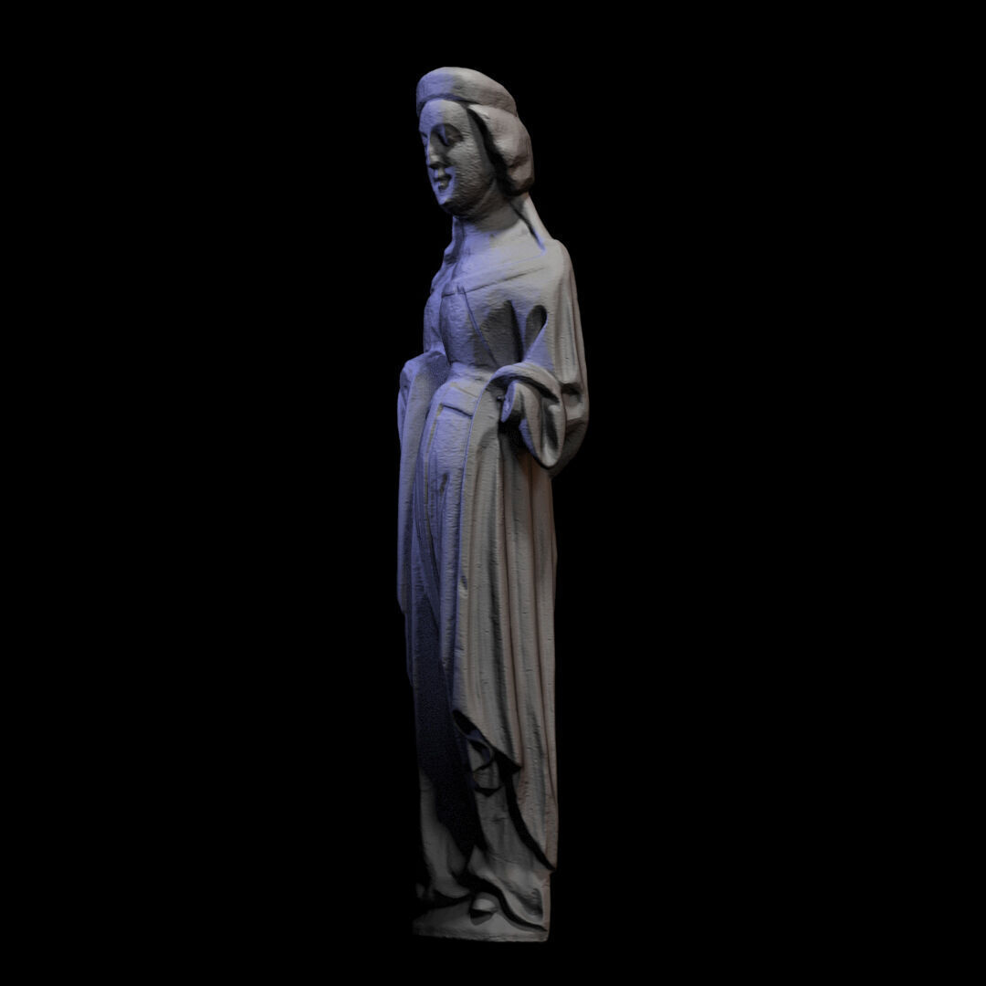 Wooden sculpture 014 3D print model_3