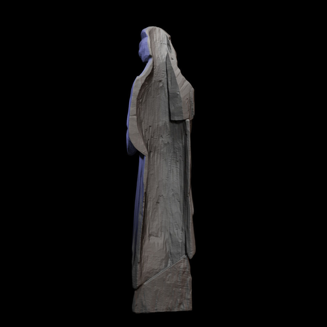 Wooden sculpture 014 3D print model_4