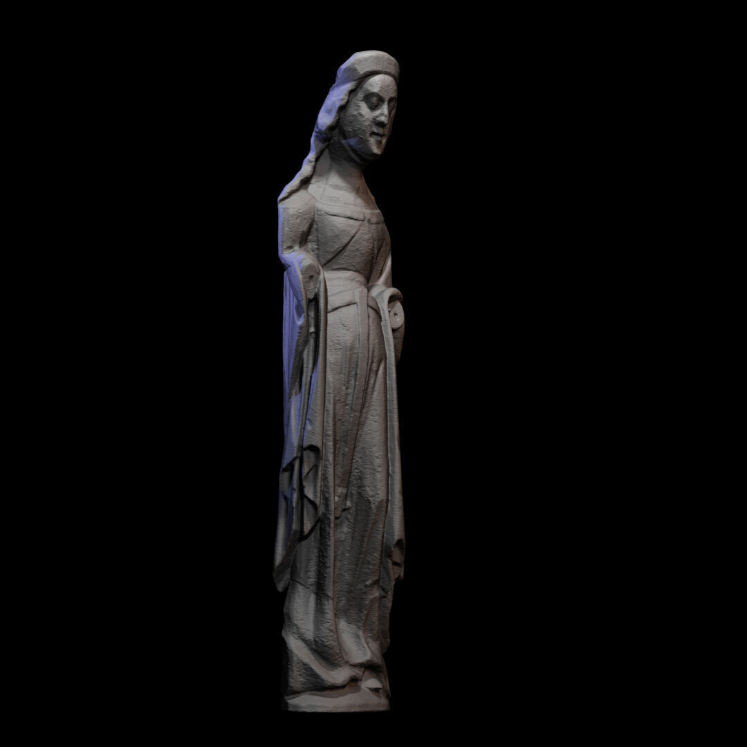 Wooden sculpture 014 3D print model_5