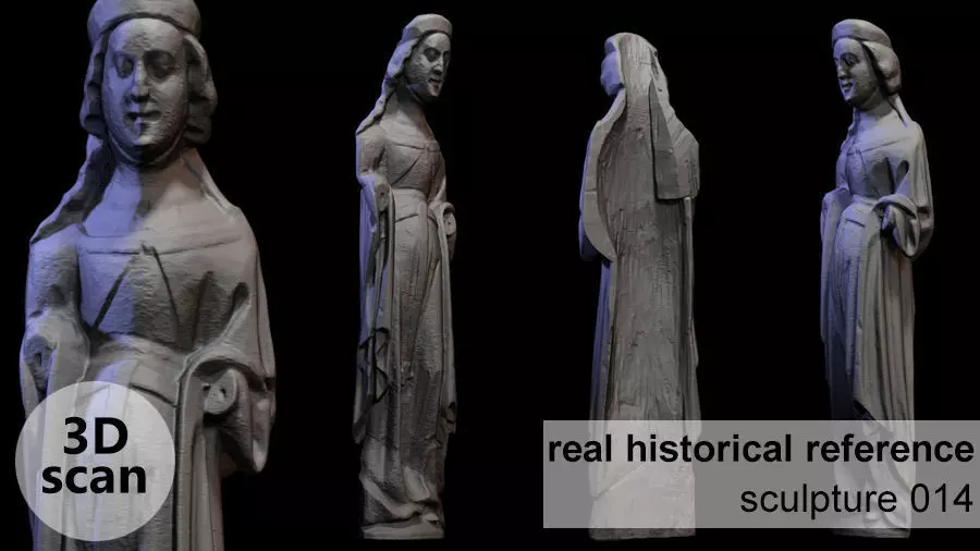 Wooden sculpture 014 3D print model_0