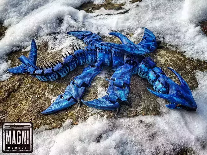  Articulated Ice Dragon Leviathan - Subnautica 3D print model