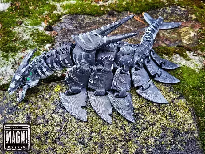  Articulated Ice Dragon Leviathan v2 - Subnautica 3D print model