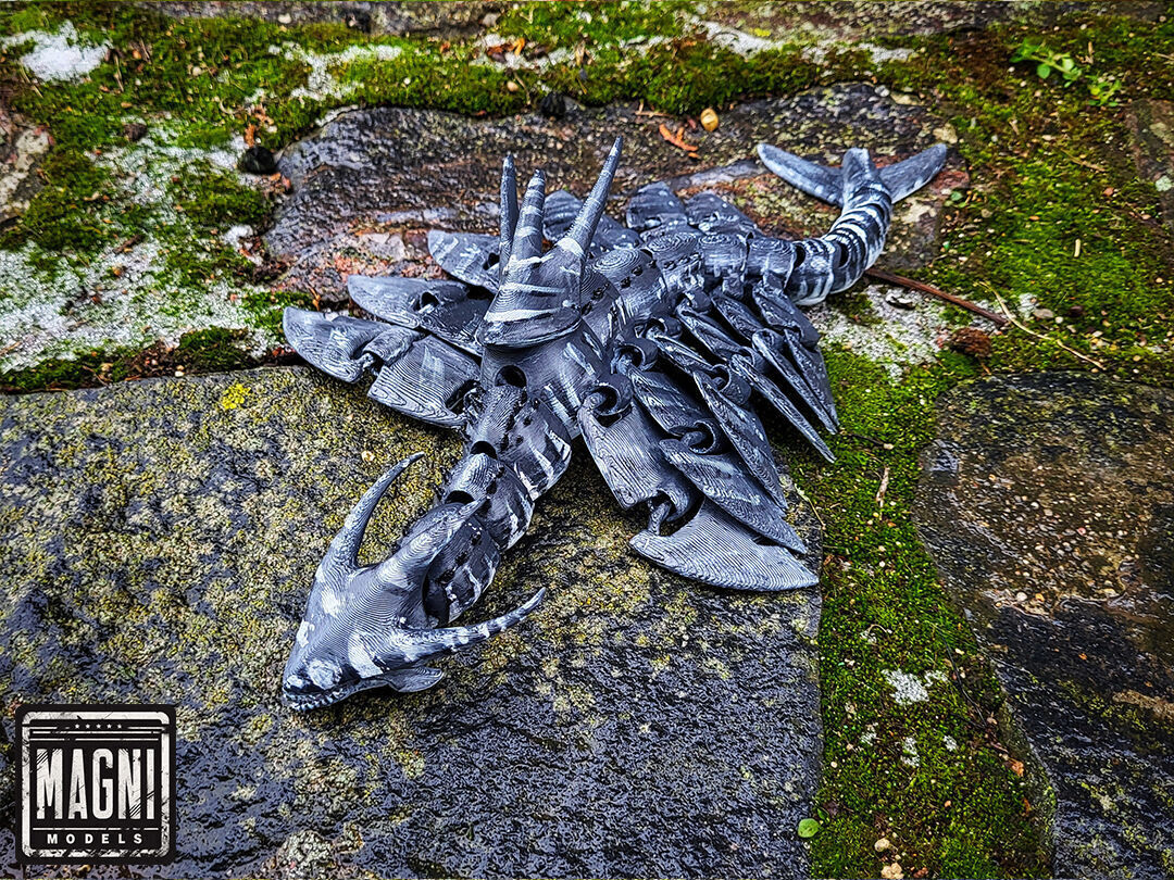 Articulated Ice Dragon Leviathan v2 - Subnautica 3D print model_4