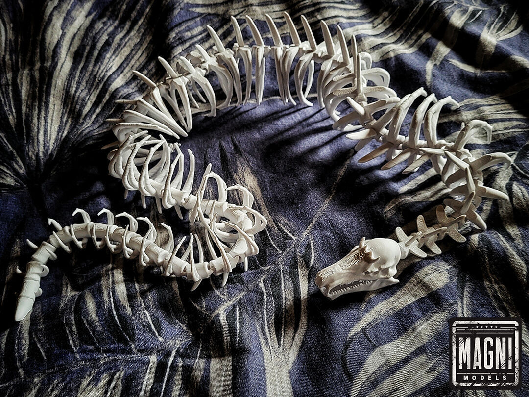 Articulated Gargantuan Leviathan Skeleton - Subnautica 3D print model_9