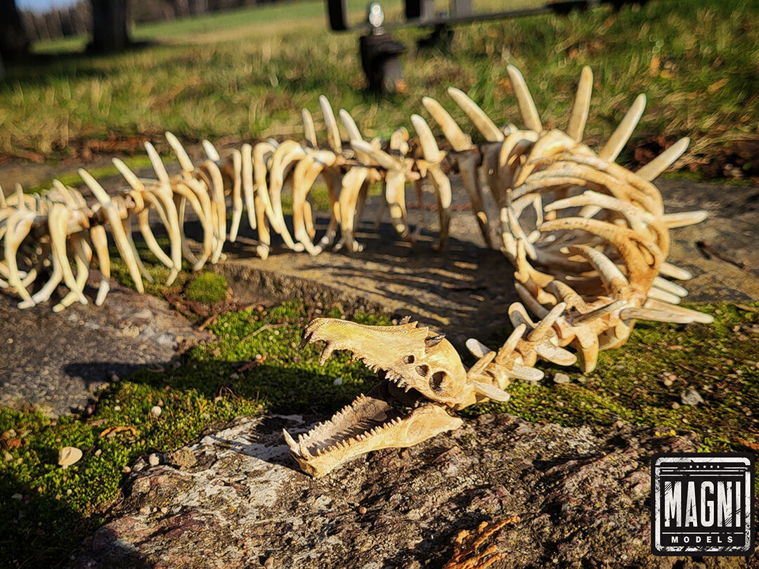 Articulated Gargantuan Leviathan Skeleton - Subnautica 3D print model_2