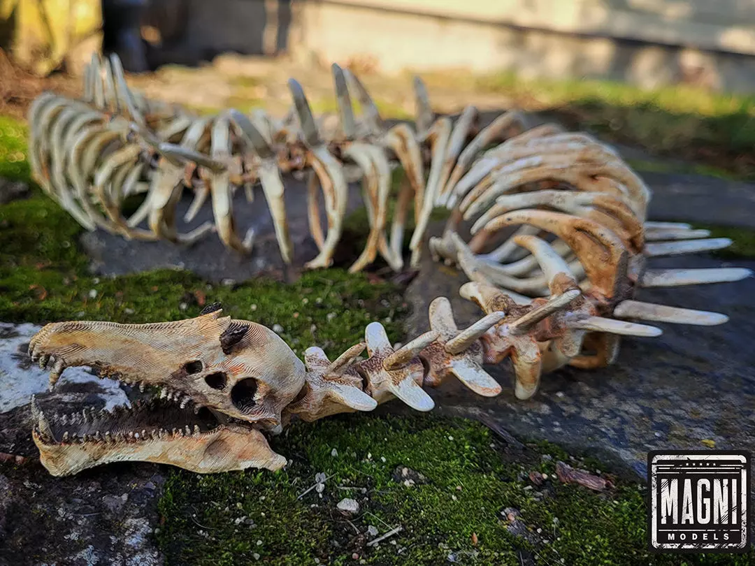 Articulated Gargantuan Leviathan Skeleton - Subnautica 3D print model_0