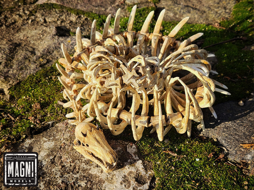 Articulated Gargantuan Leviathan Skeleton - Subnautica 3D print model_5