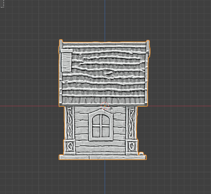 clasic Cottage scenery for rpgs dungeon 3D print model_4