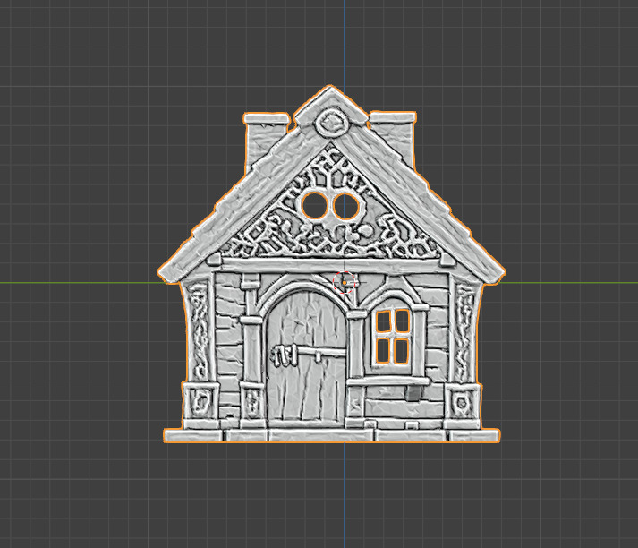 clasic Cottage scenery for rpgs dungeon 3D print model_3