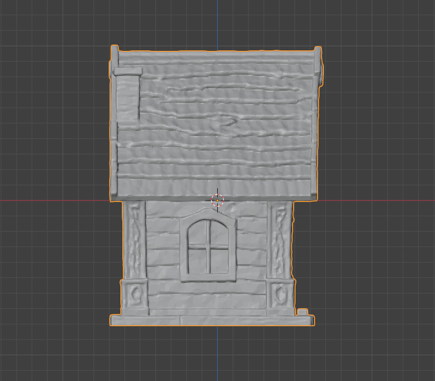 clasic Cottage scenery for rpgs dungeon 3D print model_5