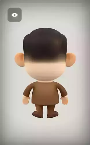 Mr bean  Low-poly 3D model