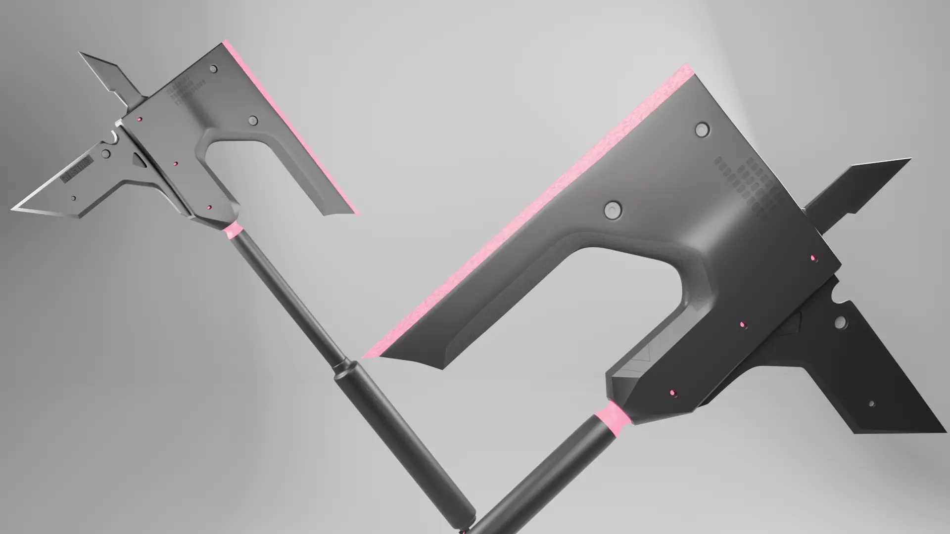 Sci Fi Battle Axe Free 3D model