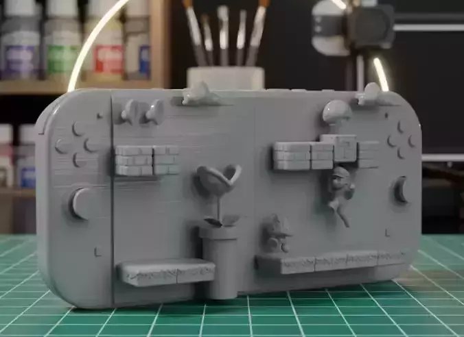 NINTENDO SWITCH SUPER MARIO DIORAMA CUTTED