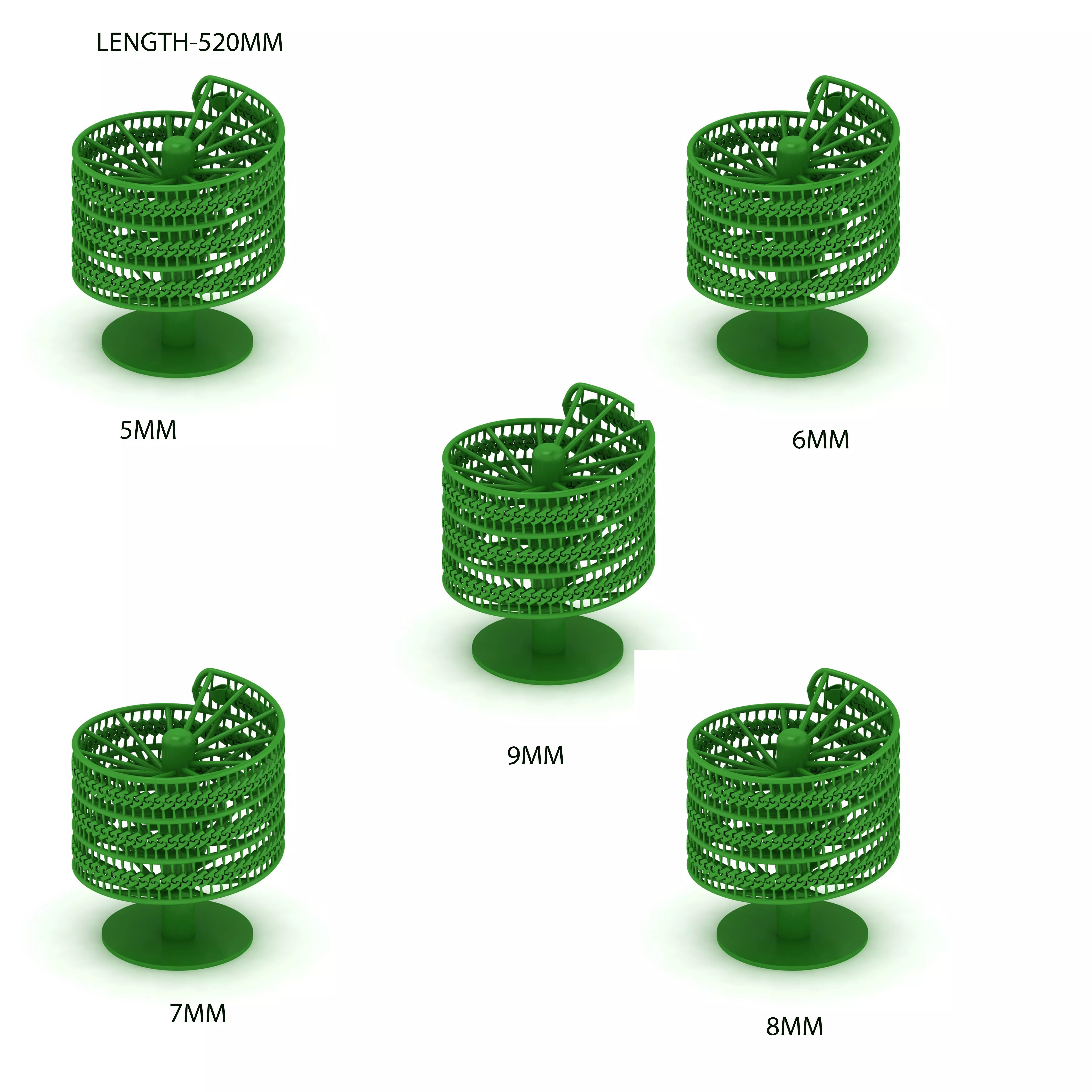 5 SIZE MIAMI CUBAN FULL TREE FOR CHAIN OR NECKLACE 3D Model Collection_0