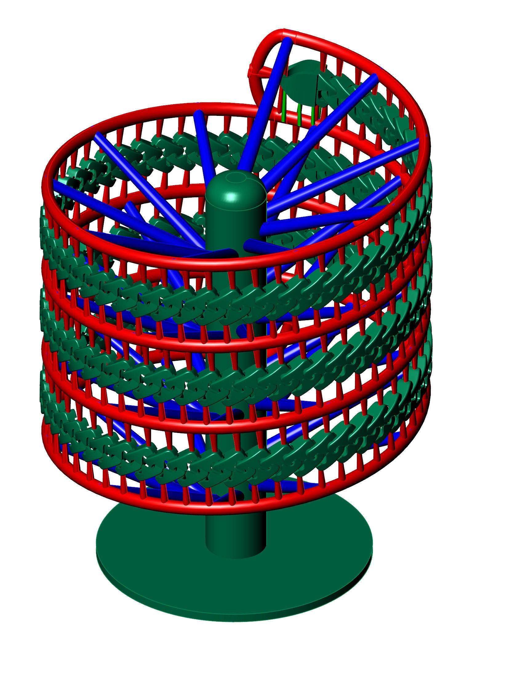 5 SIZE MIAMI CUBAN FULL TREE FOR CHAIN OR NECKLACE 3D Model Collection_5