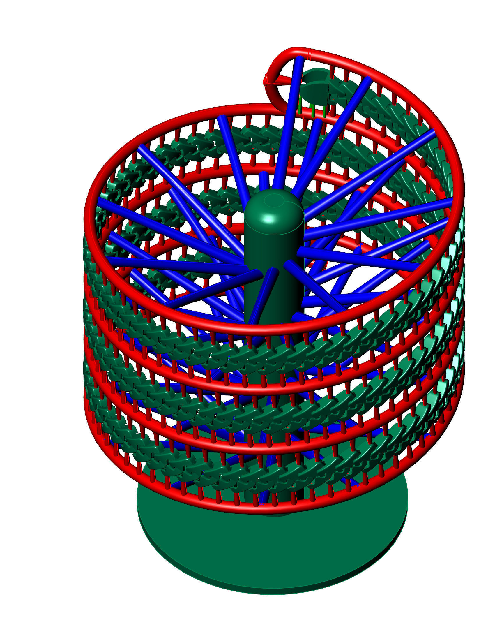5 SIZE MIAMI CUBAN FULL TREE FOR CHAIN OR NECKLACE 3D Model Collection_2