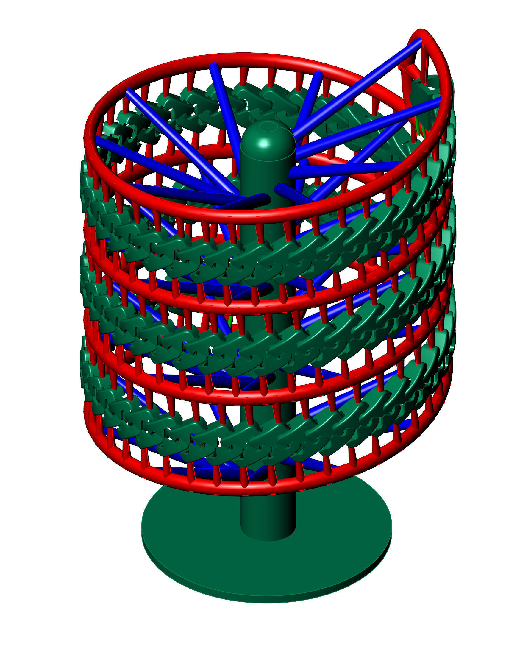 5 SIZE MIAMI CUBAN FULL TREE FOR CHAIN OR NECKLACE 3D Model Collection_6