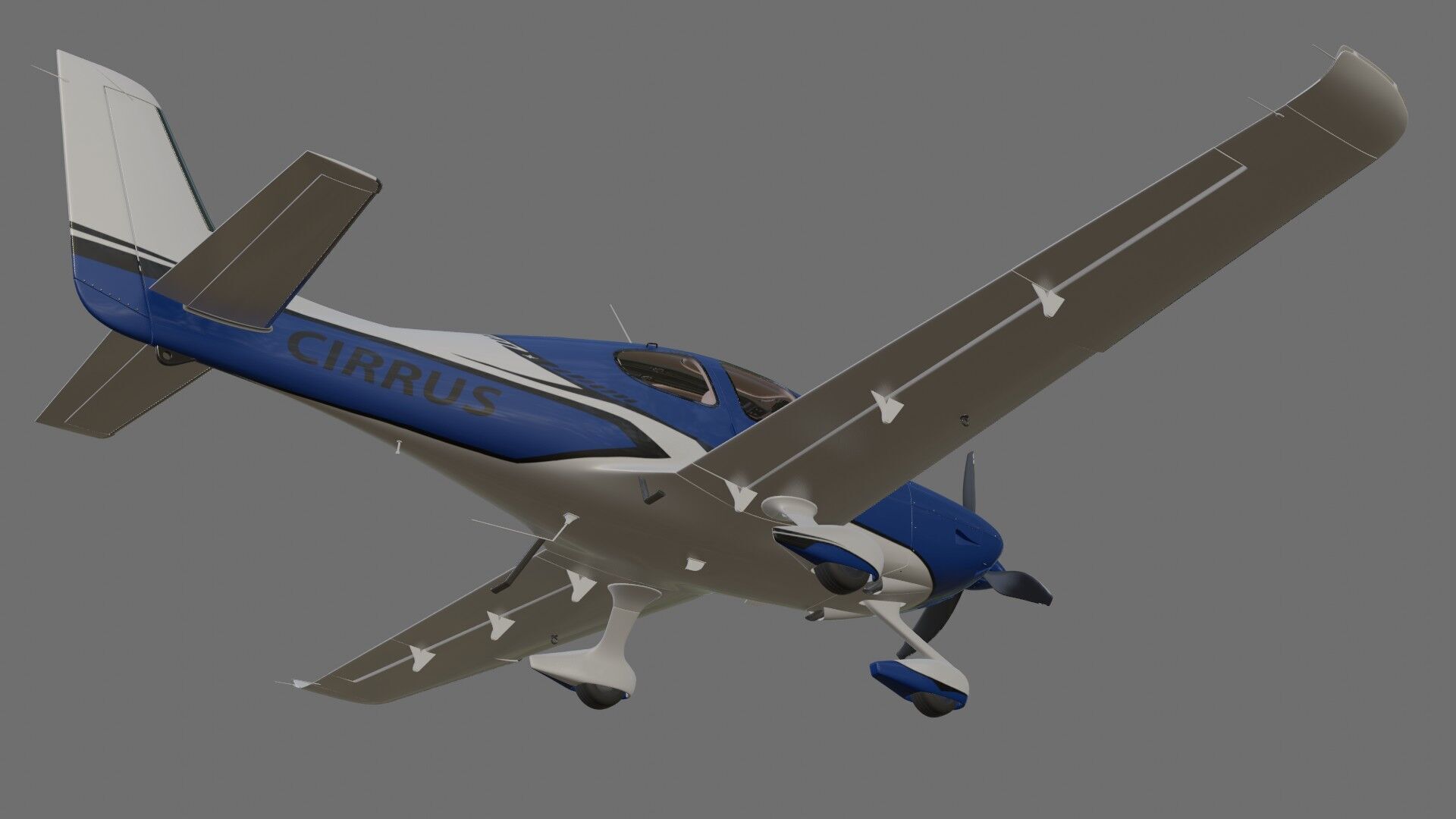 Cirrus SR22T  with interior 3D model_26