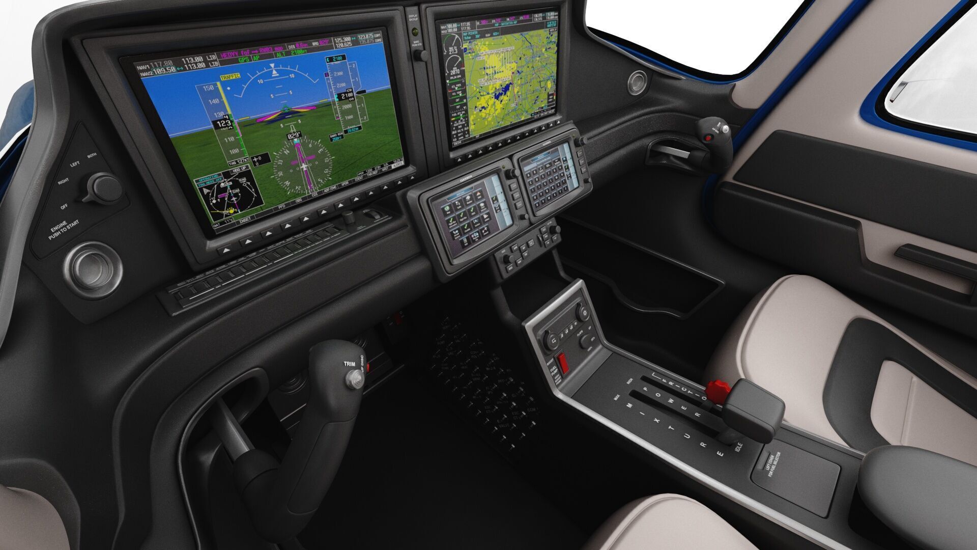 Cirrus SR22T  with interior 3D model_21