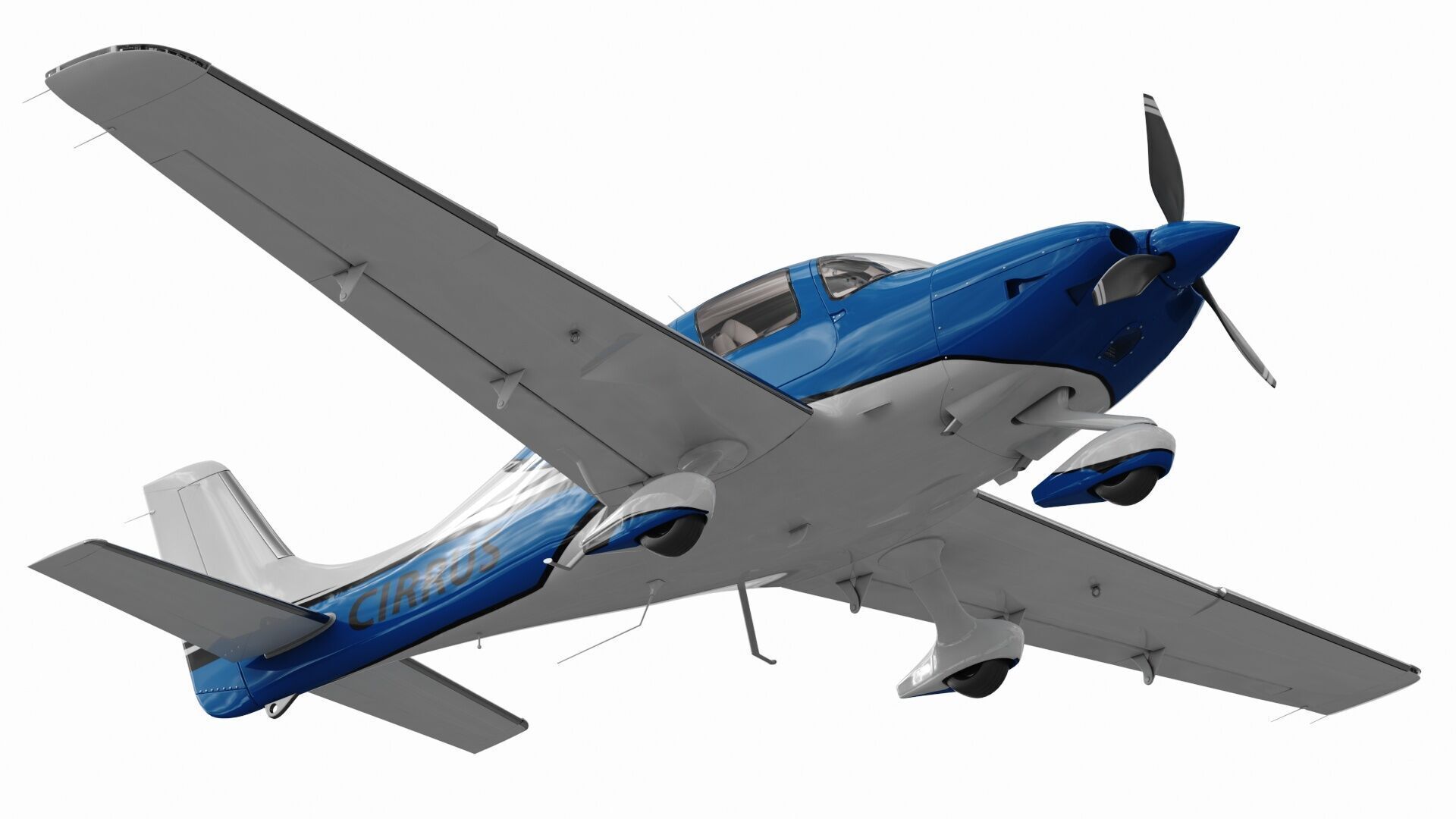 Cirrus SR22T  with interior 3D model_10