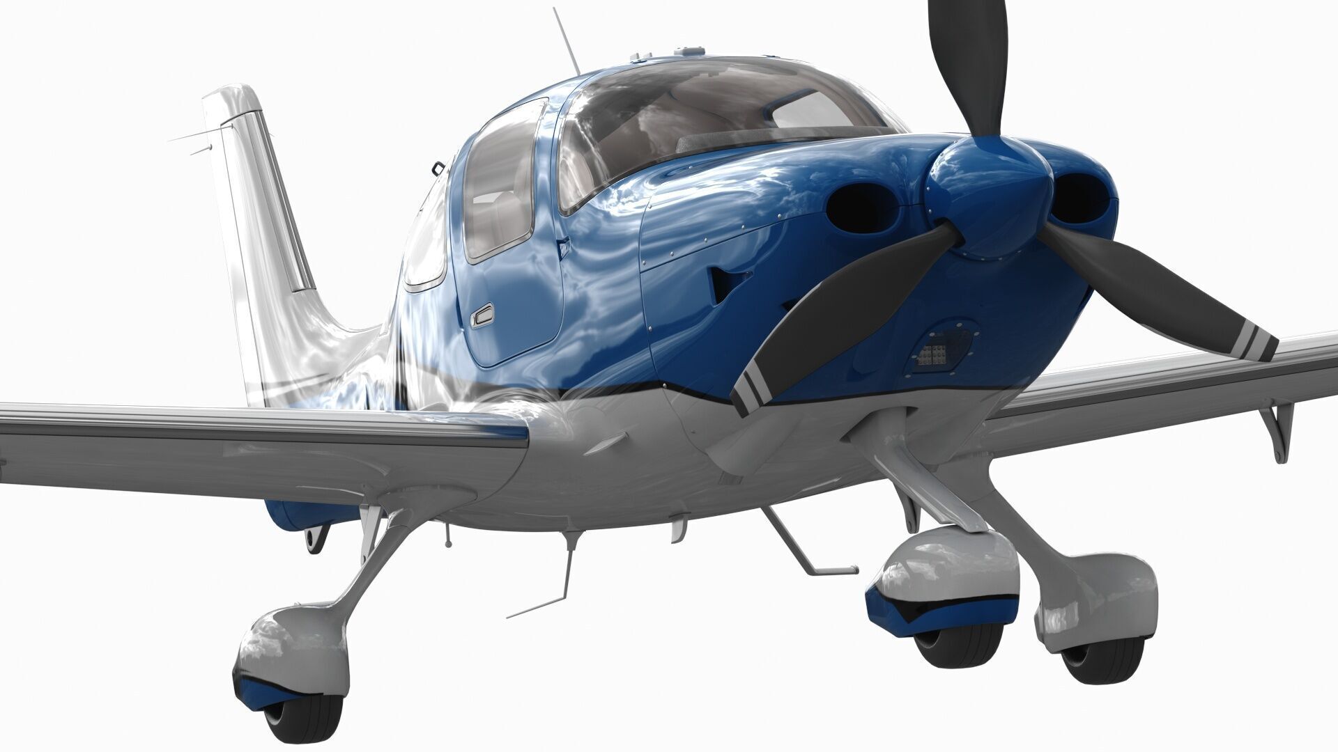 Cirrus SR22T  with interior 3D model_15